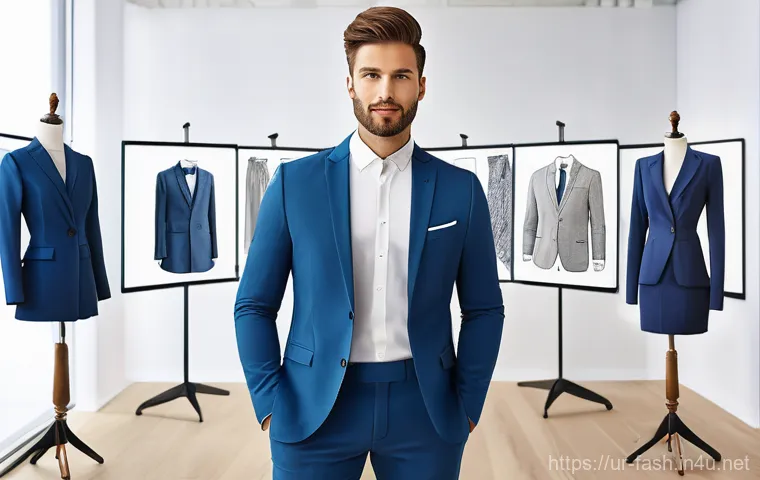 패션디자인 취업을 위한 자기소개서 작성법 - A focused and aspiring young fashion designer, wearing a chic blouse and tailored trousers, is sketc...