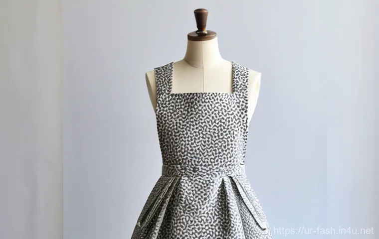 패션디자인 대학 전공 필수 과목 - **A young female fashion designer, elegantly dressed in a chic, modest outfit, is deeply engrossed i...